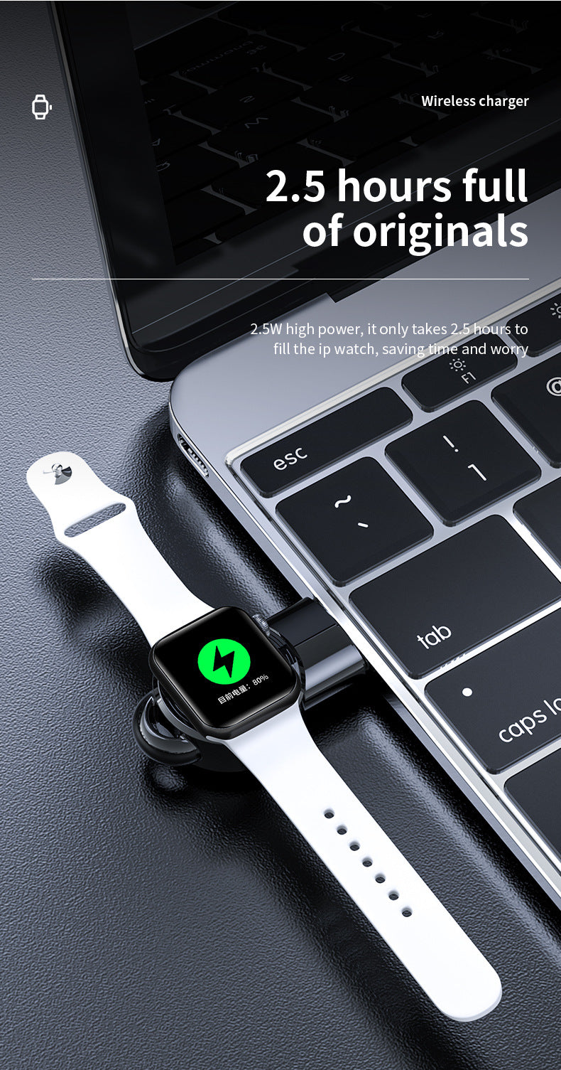 USB Wireless Charger Portable Watch Fast Charging